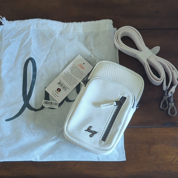 lug Handbags - Lug Ivory Crossbody Bag with Zipper Accent